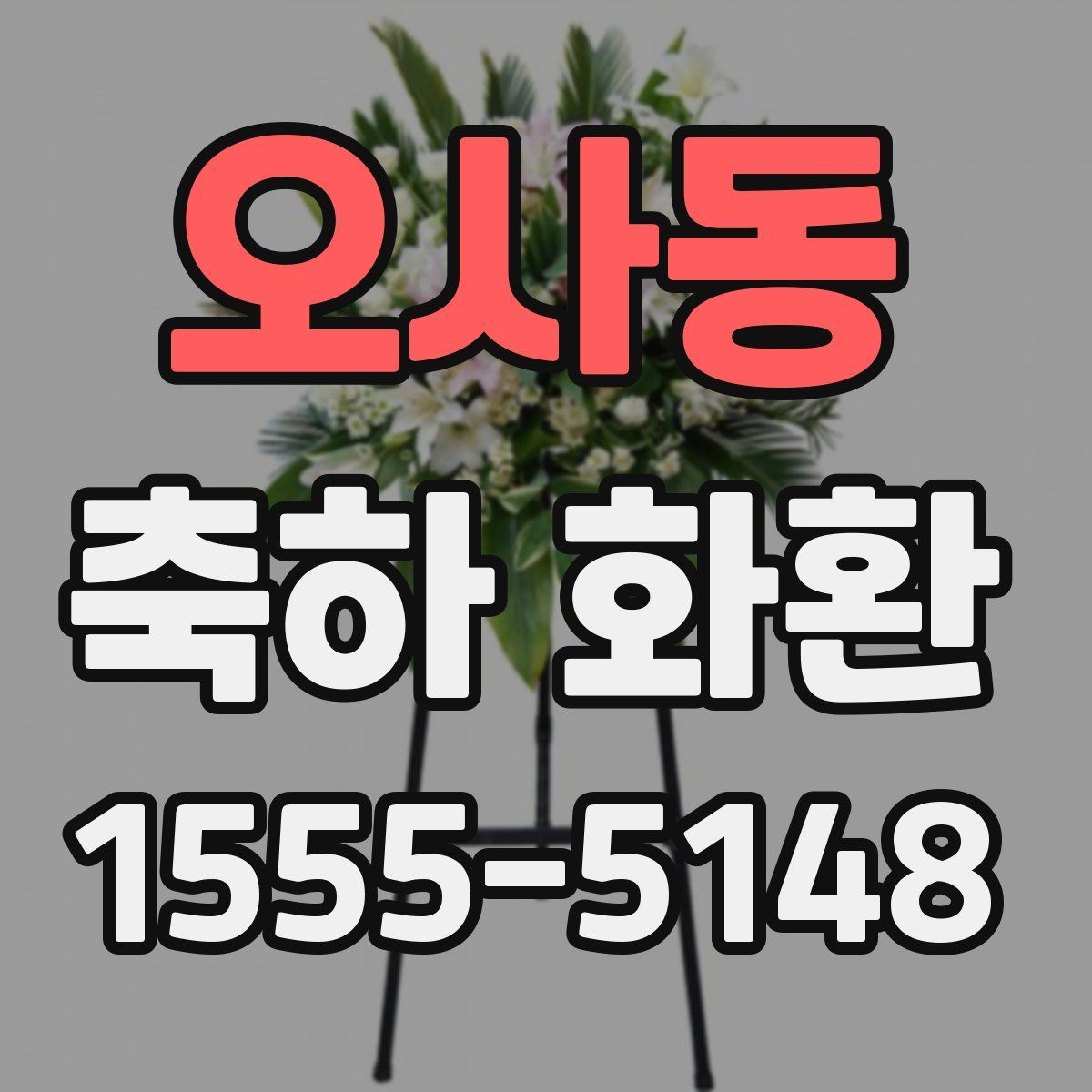 오사동 축하 화환
