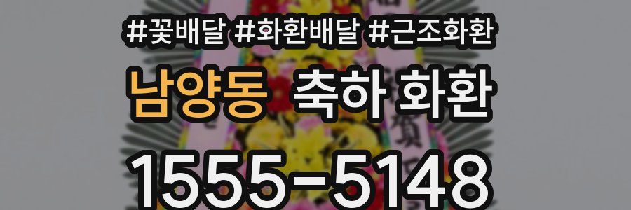 남양동 축하 화환