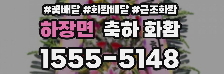 하장면 축하 화환