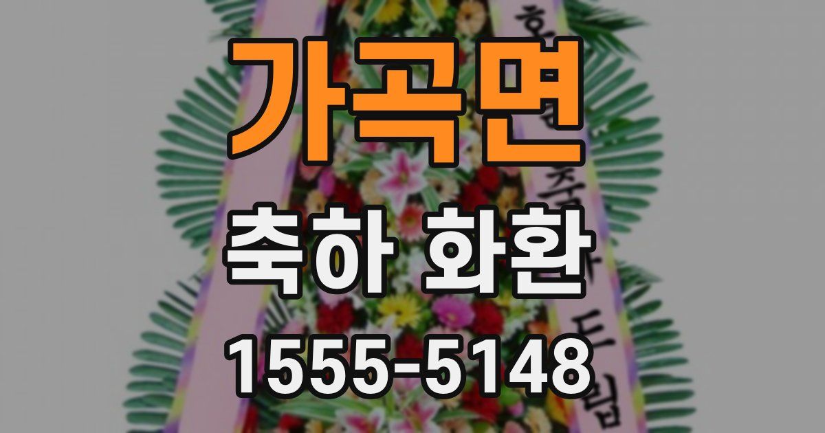 가곡면 축하 화환