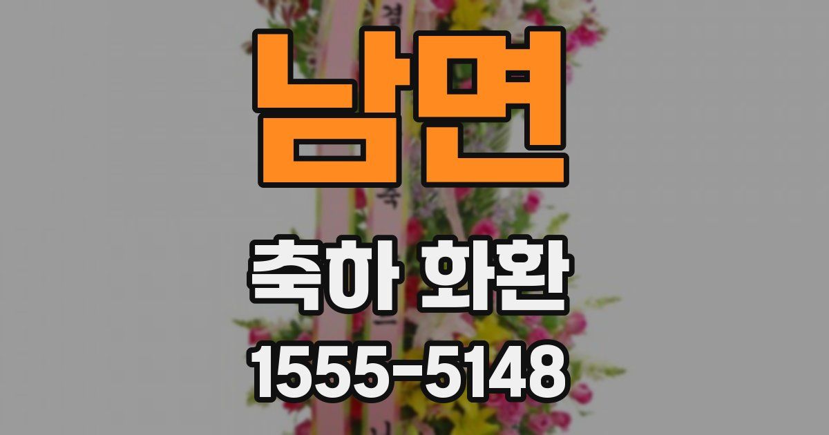 남면 축하 화환