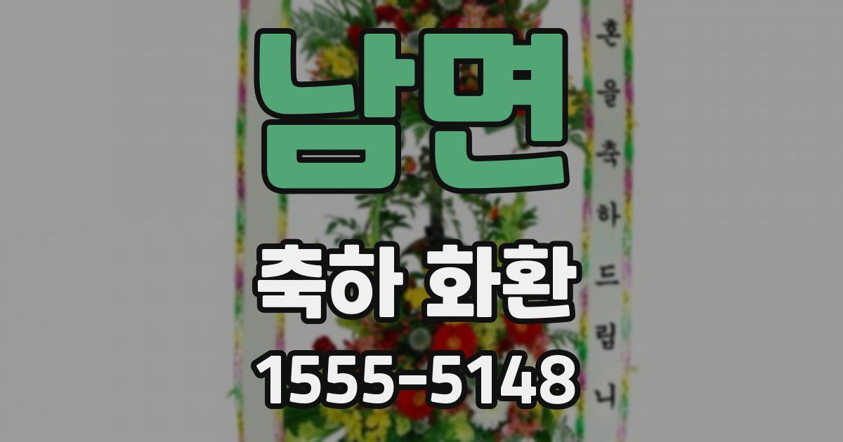 남면 축하 화환