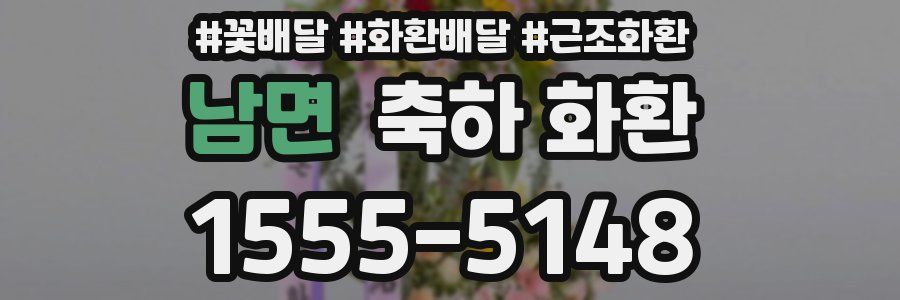 남면 축하 화환