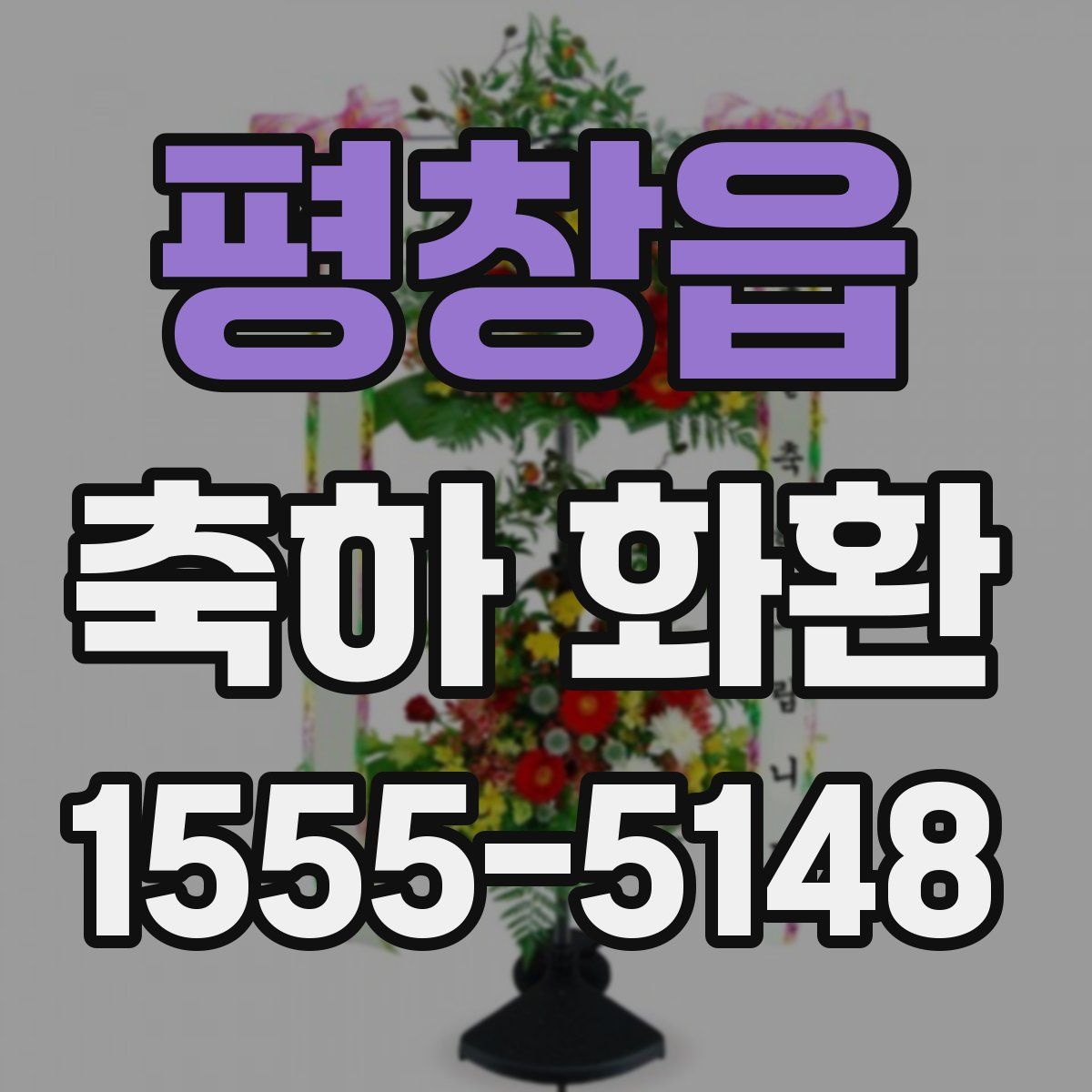 평창읍 축하 화환