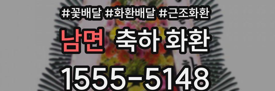 남면 축하 화환