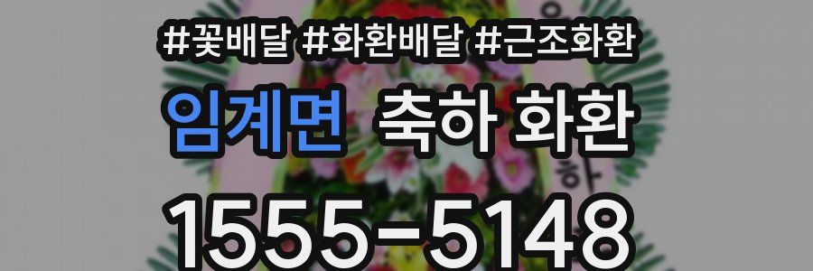 임계면 축하 화환