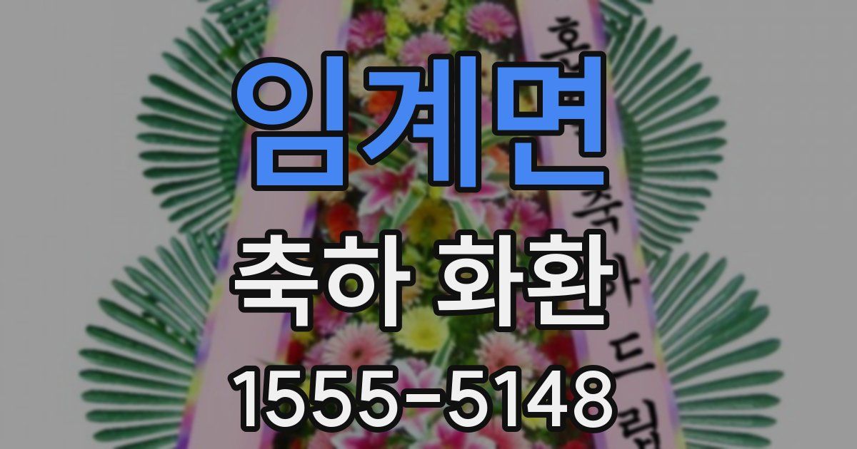 임계면 축하 화환