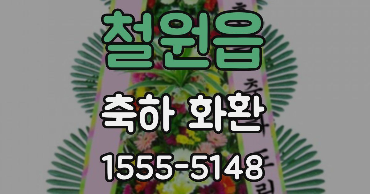 철원읍 축하 화환