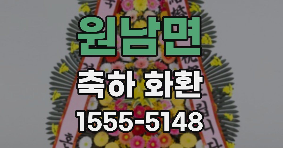 원남면 축하 화환