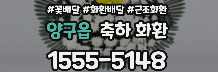 양구읍 축하 화환
