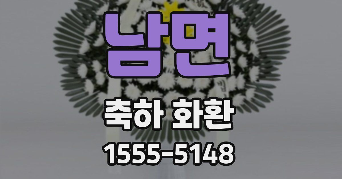 남면 축하 화환