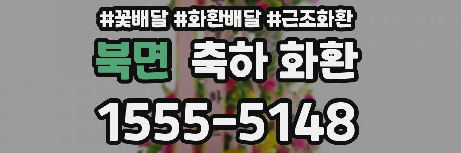 북면 축하 화환