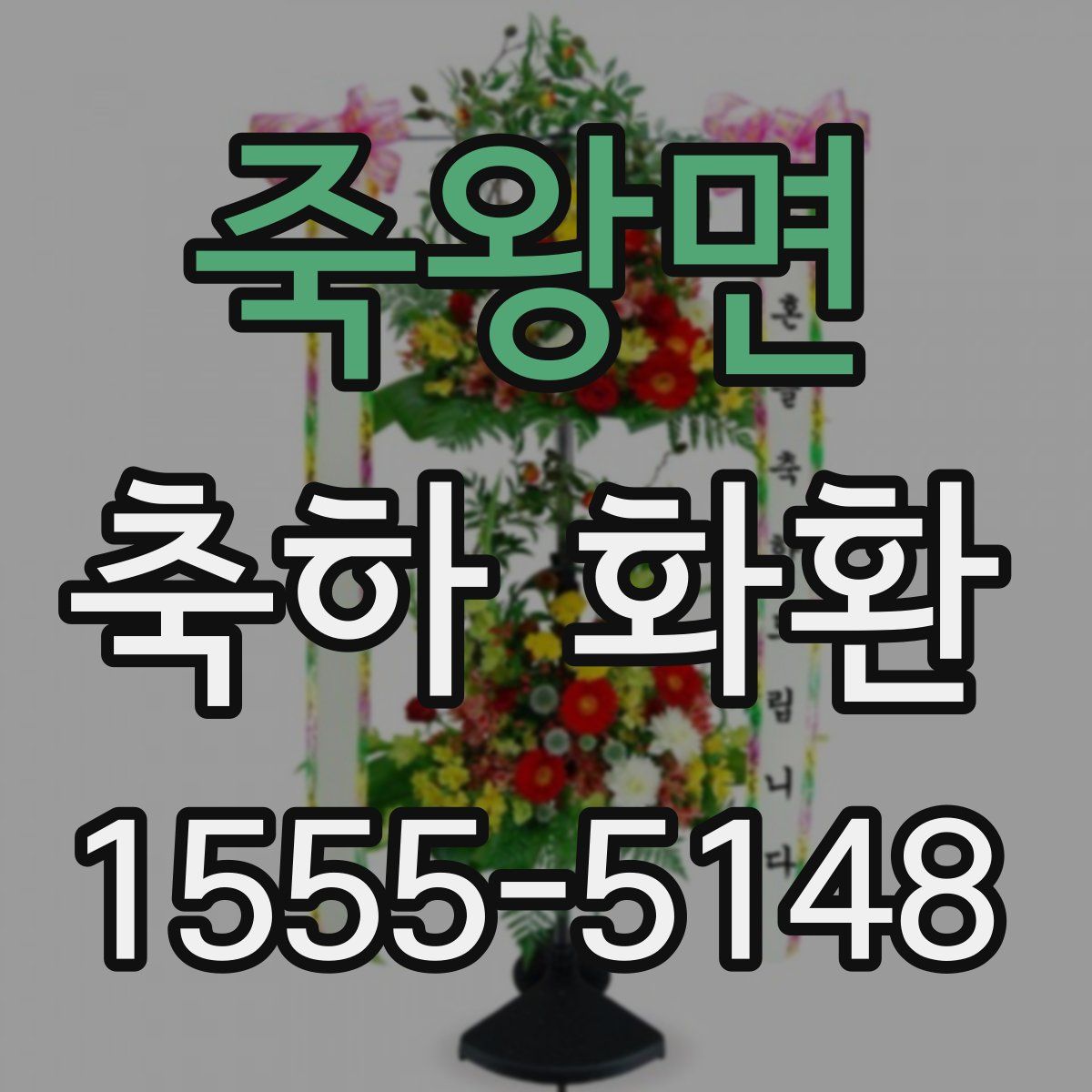 죽왕면 축하 화환