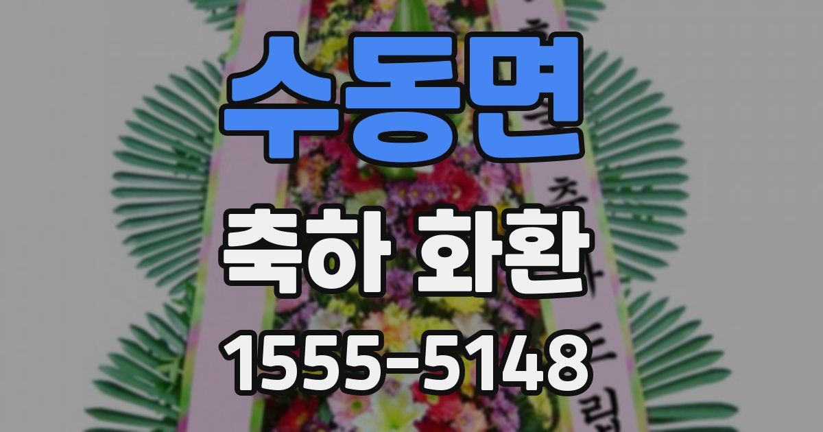 수동면 축하 화환