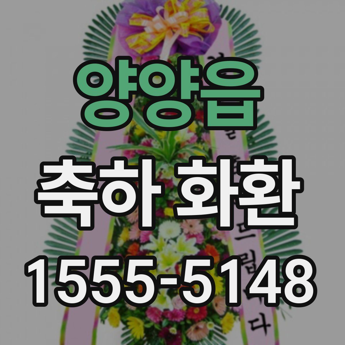 양양읍 축하 화환