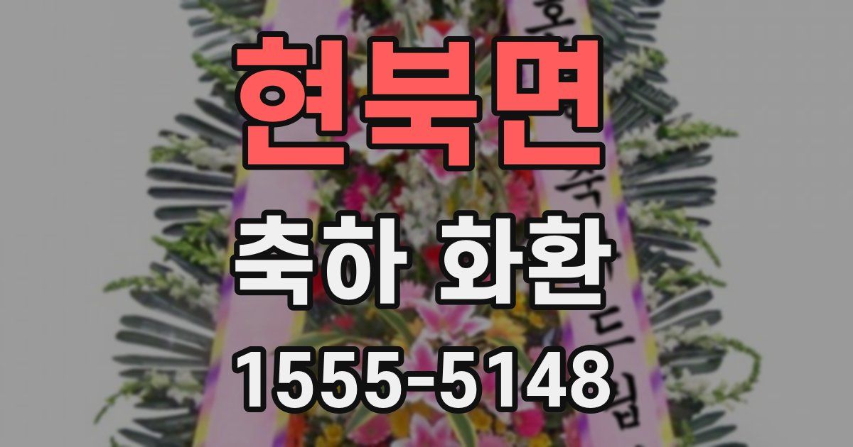 현북면 축하 화환