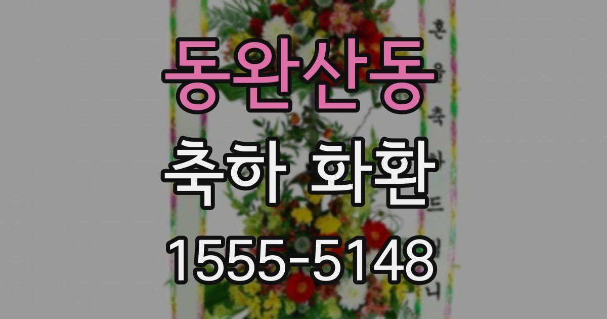 동완산동 축하 화환