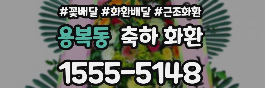 용복동 축하 화환