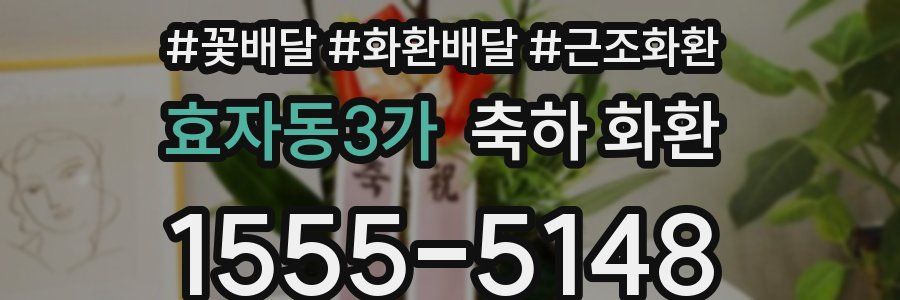 효자동3가 축하 화환