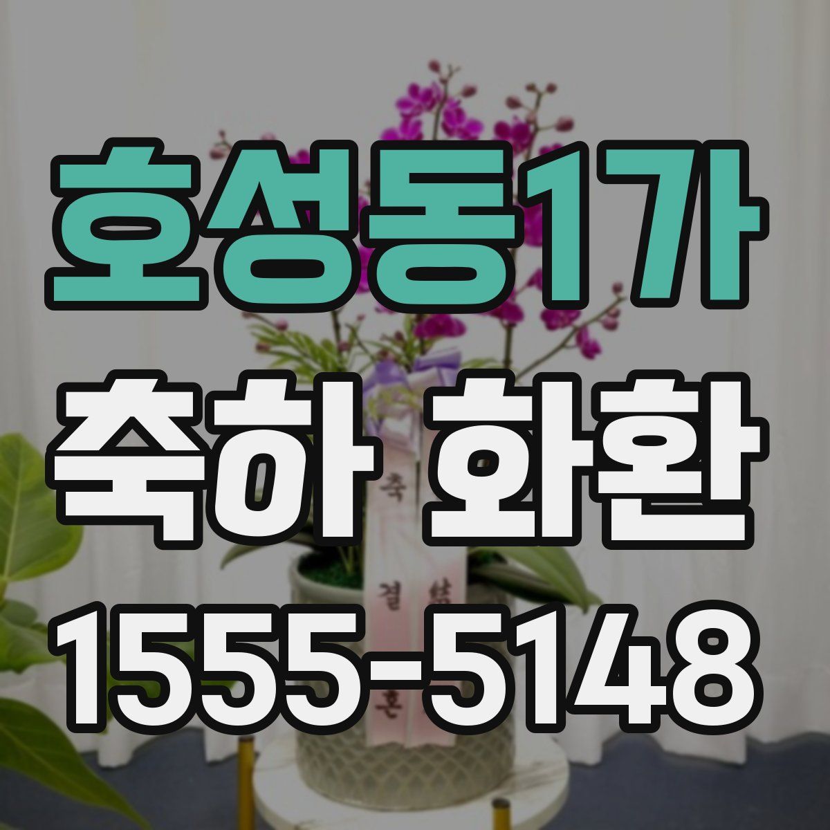 호성동1가 축하 화환