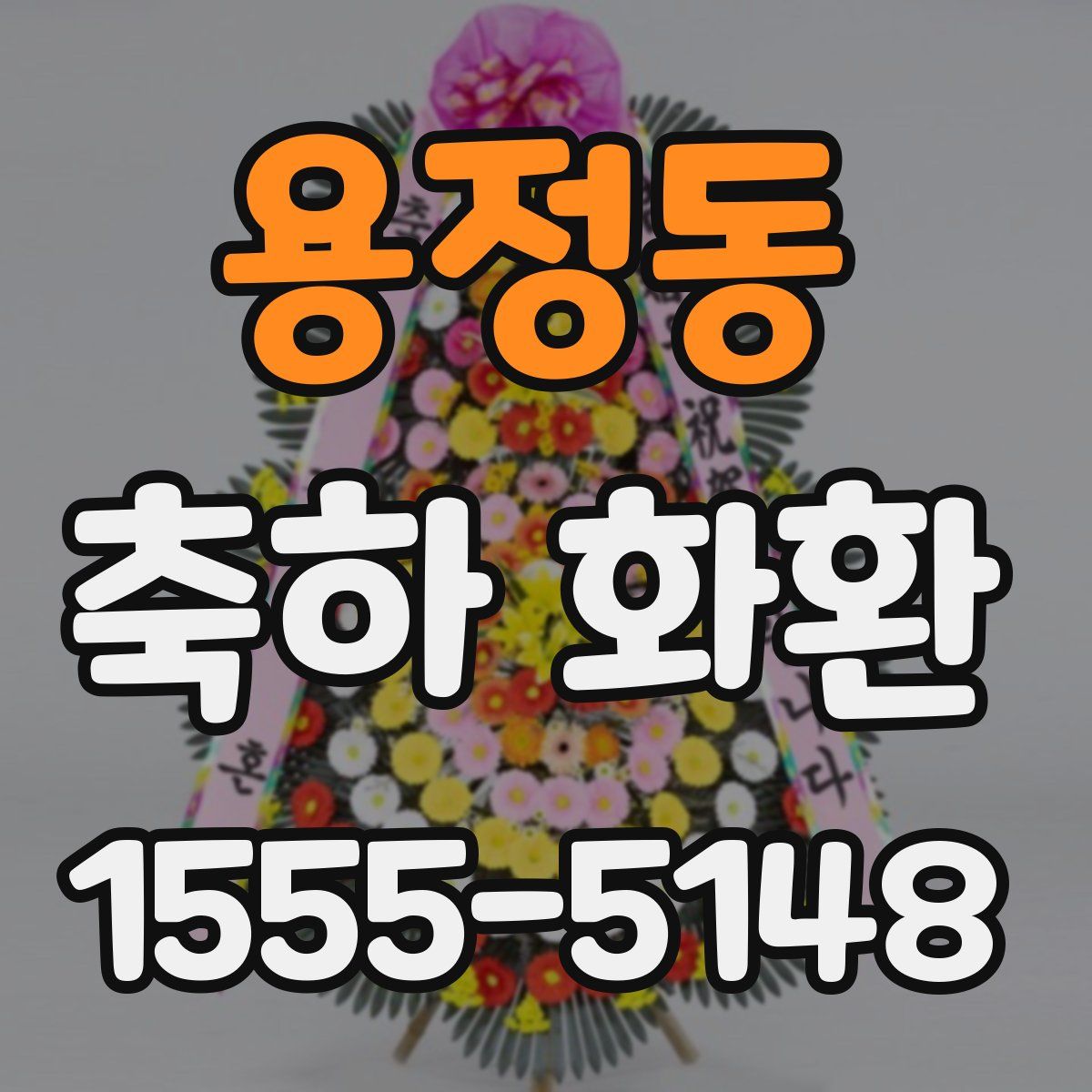 용정동 축하 화환