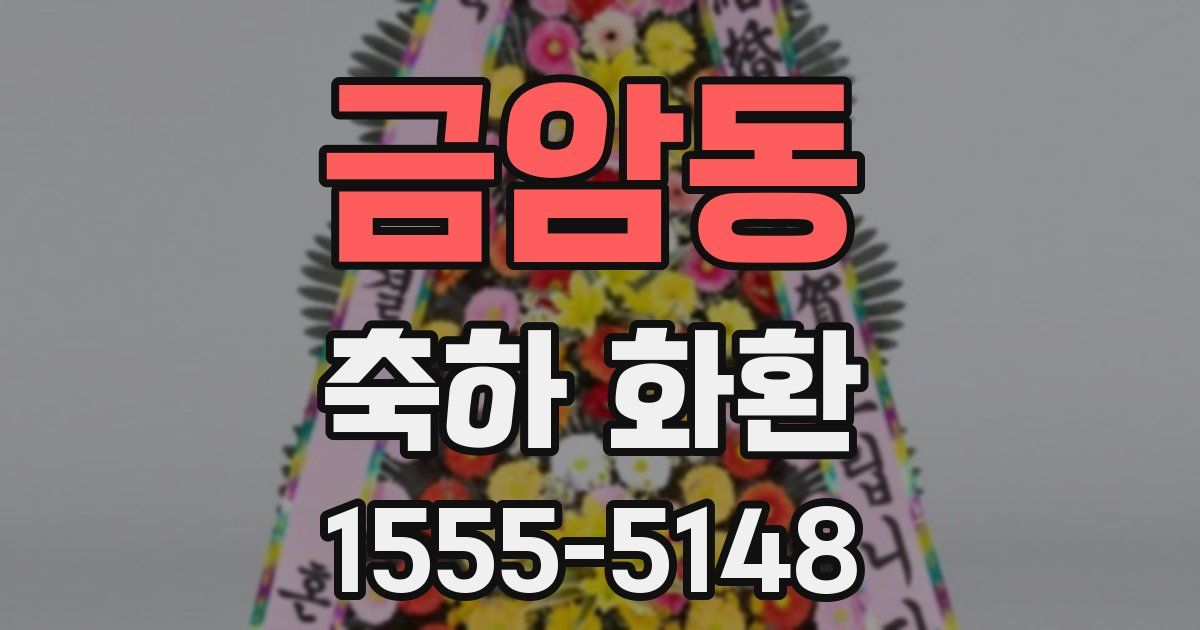 금암동 축하 화환