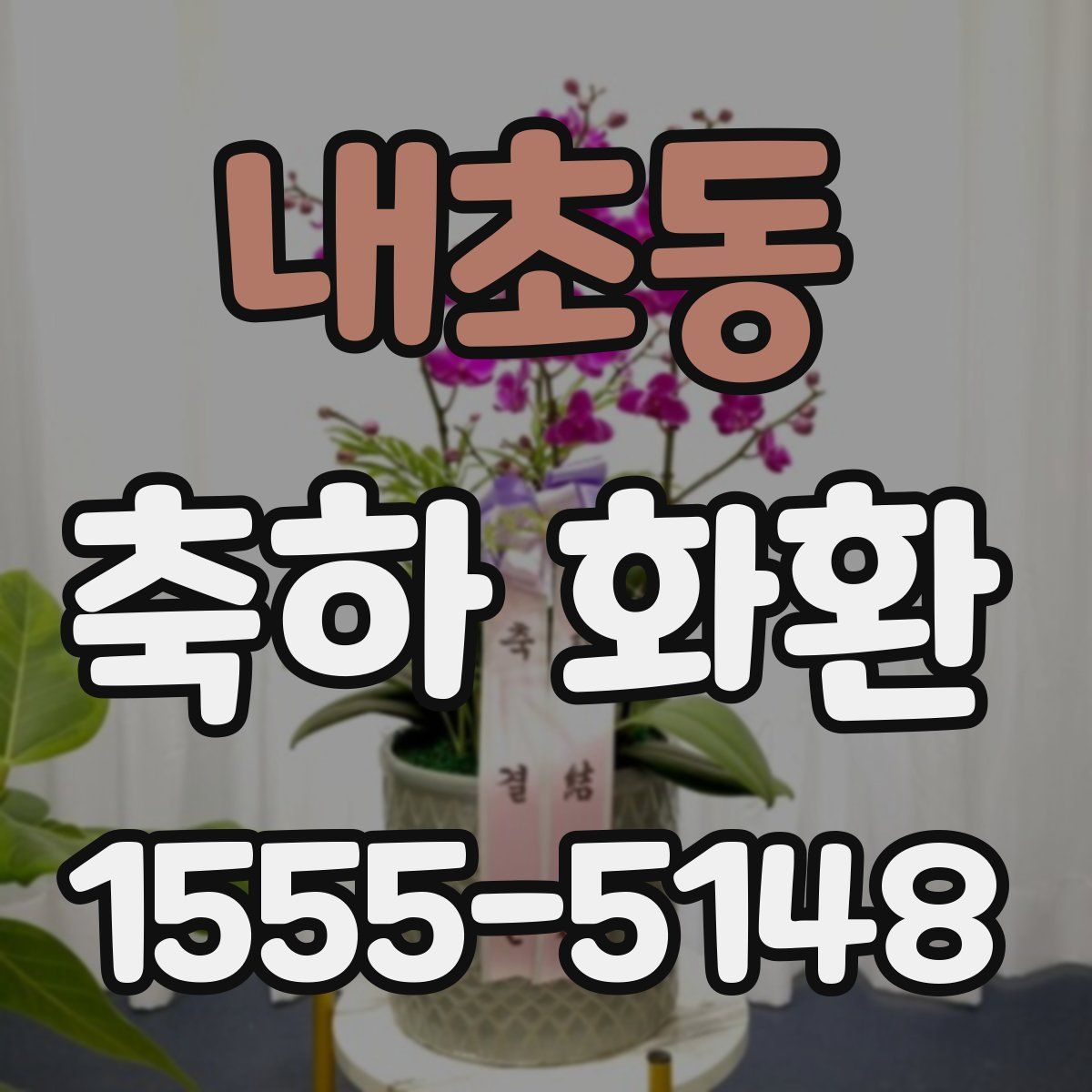 내초동 축하 화환