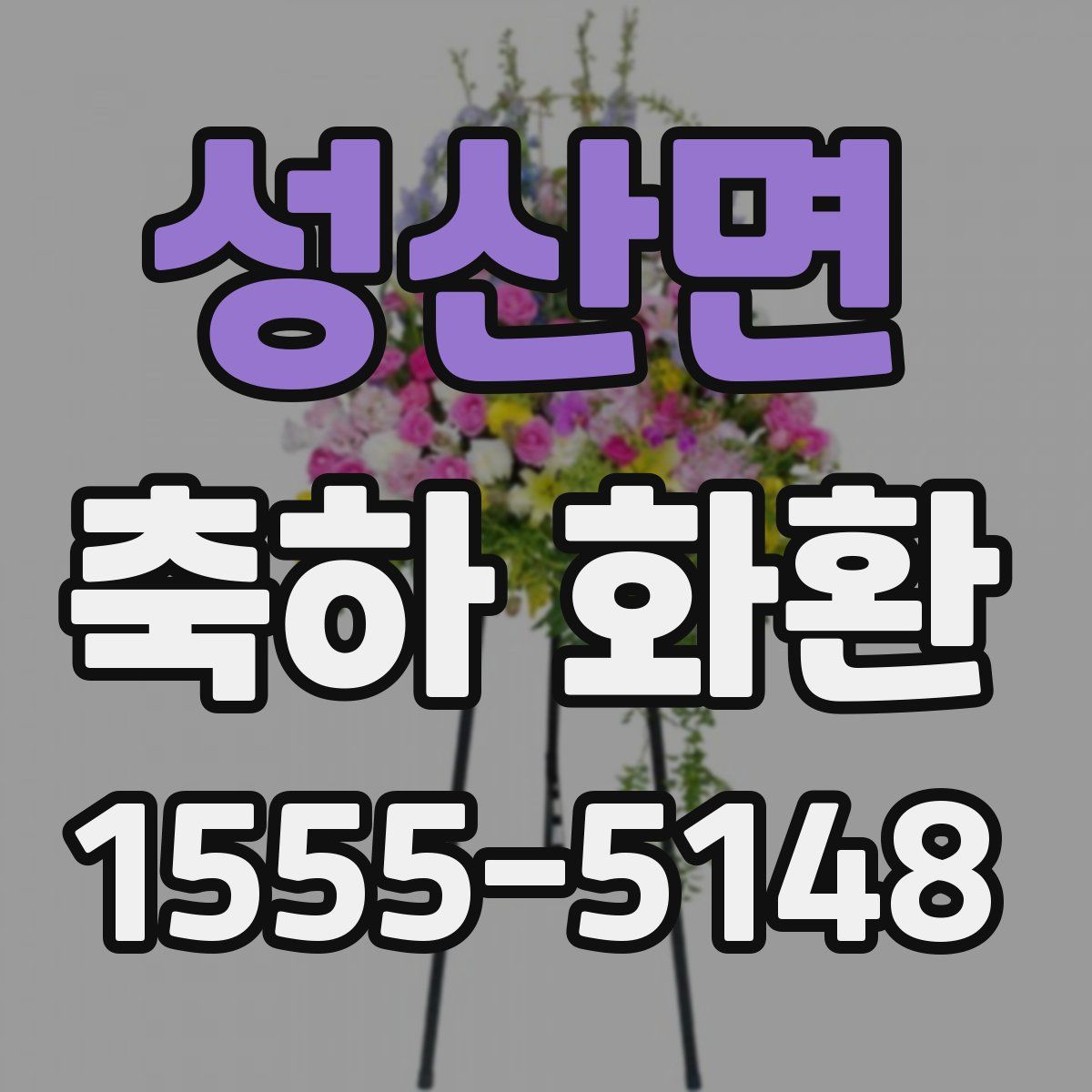 성산면 축하 화환