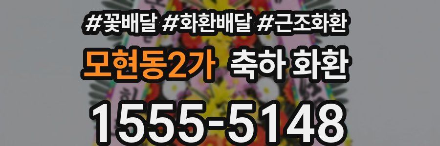 모현동2가 축하 화환