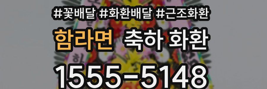 함라면 축하 화환