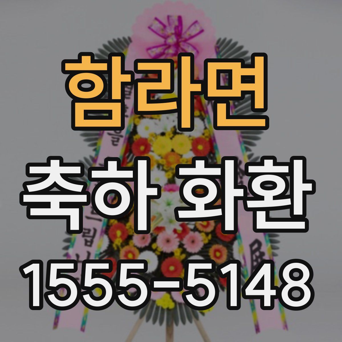 함라면 축하 화환