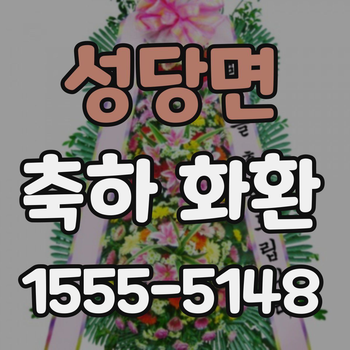 성당면 축하 화환