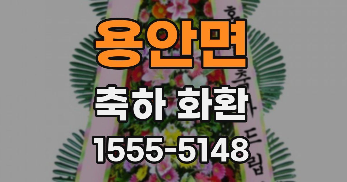 용안면 축하 화환