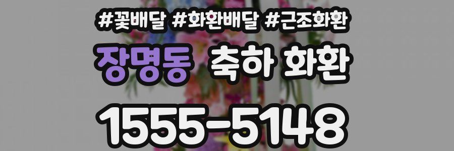 장명동 축하 화환