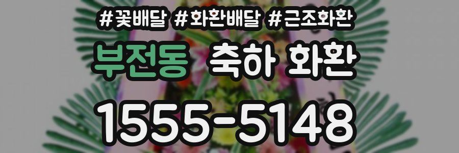 부전동 축하 화환