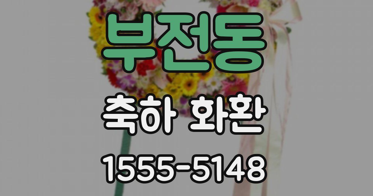 부전동 축하 화환