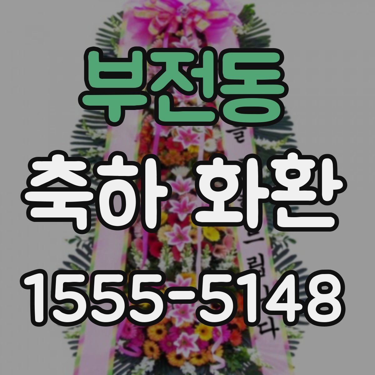 부전동 축하 화환