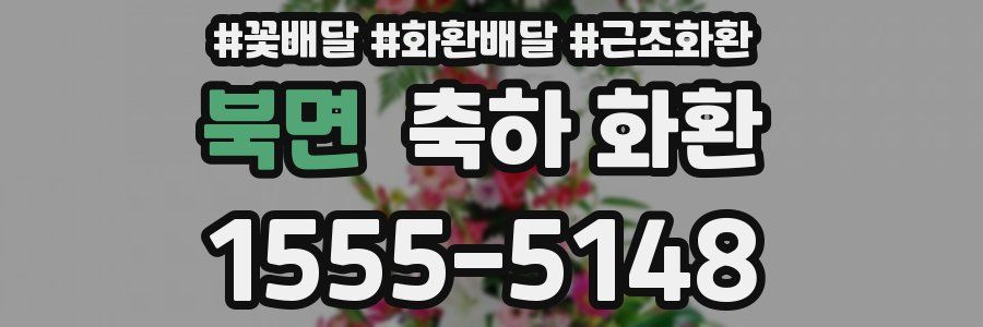 북면 축하 화환
