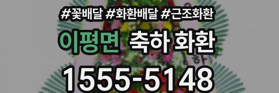 이평면 축하 화환