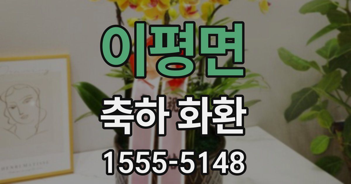 이평면 축하 화환