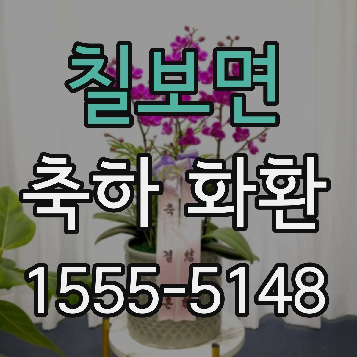 칠보면 축하 화환