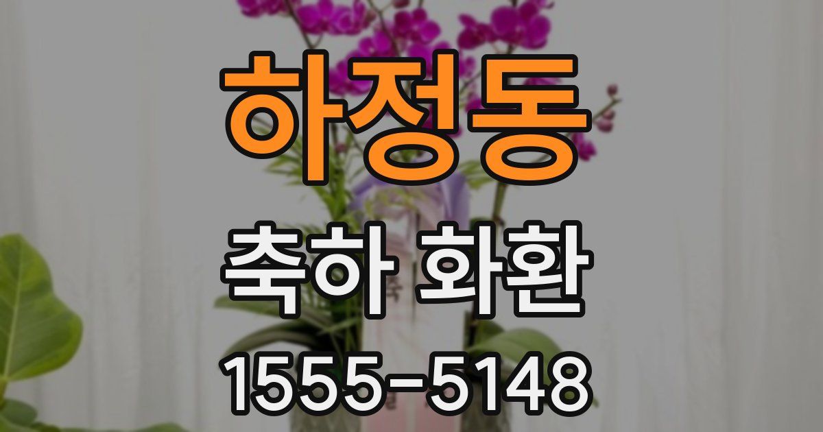 하정동 축하 화환