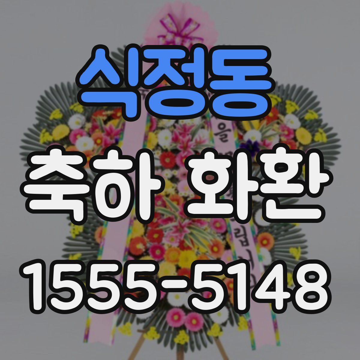 식정동 축하 화환