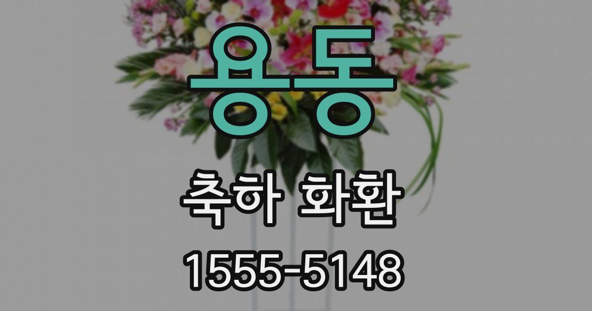 용동 축하 화환