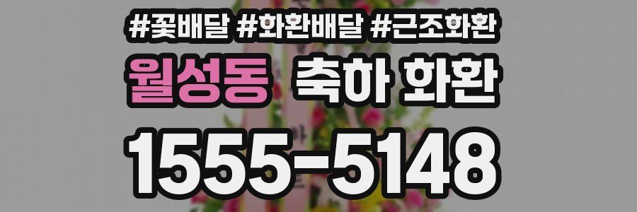 월성동 축하 화환