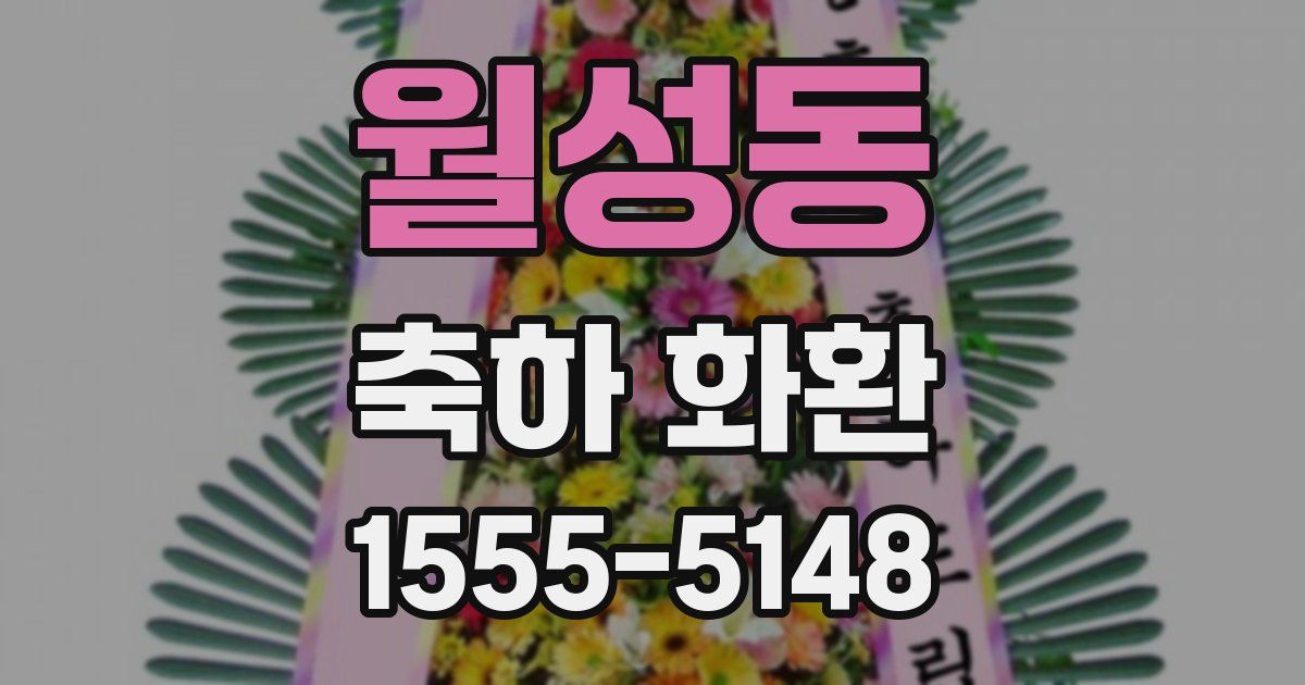 월성동 축하 화환