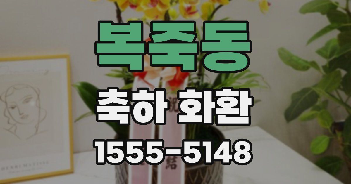 복죽동 축하 화환