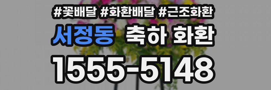 서정동 축하 화환