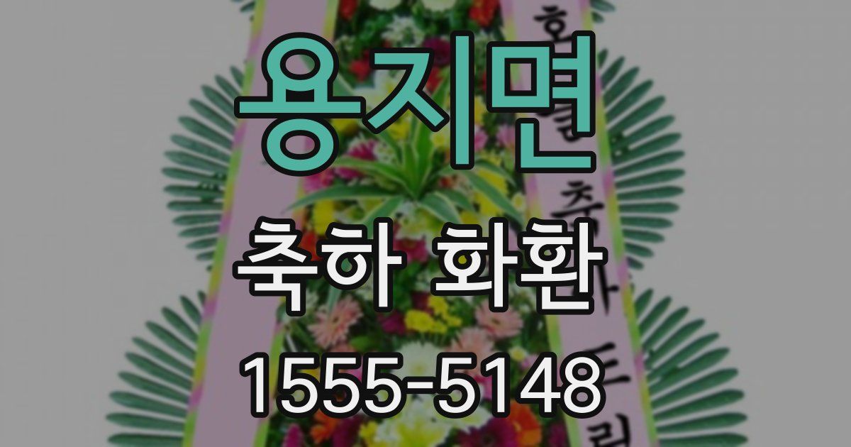 용지면 축하 화환