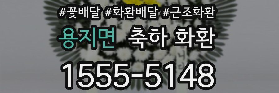 용지면 축하 화환